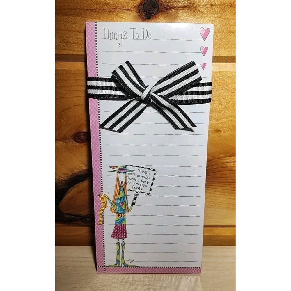 Things To Do List Dolly Mama Memo Pad With Magnet Things I Won't Do Today